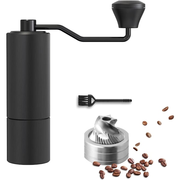 Manuell kaffekvarn Burr Kaffekvarn, Hand kaffekvarn CNC Rostfritt stål konisk burr kvarn, Intern justerbar