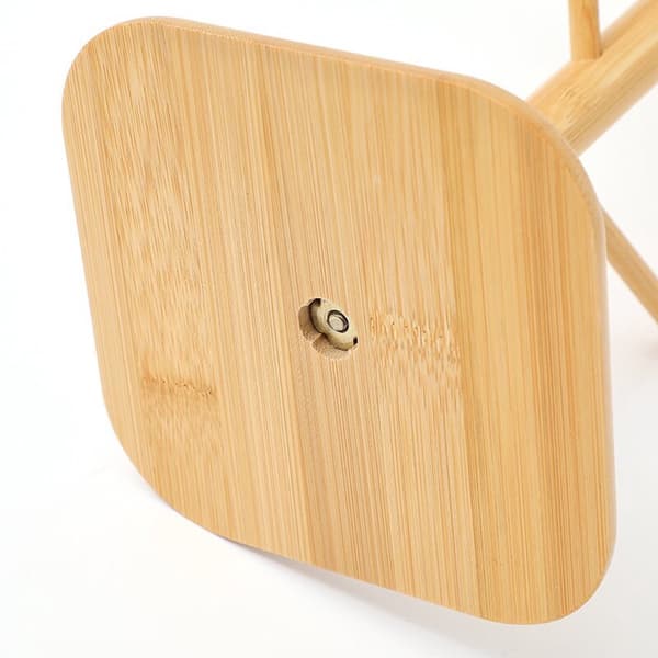 Coffee Mug Holder Bamboo - 6 Hooks - Space Saving - Stable - For Kitchen Counter or Coffee Bar