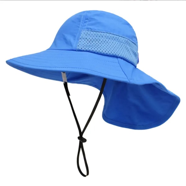 Baby Solhatt UPF 50+ Solskydd Pojkflicka Barn Sommarhatt Bomullsstrandhatt Barn Justerbar Keps