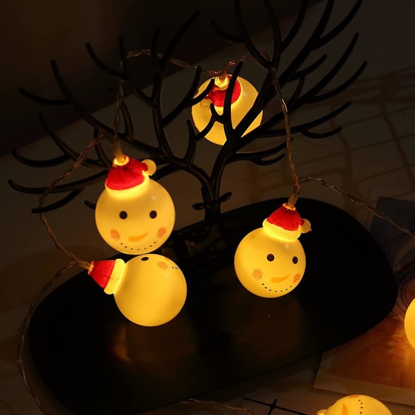 Usb Utendørs Jul Led Snømann Batteri Fairy Lys Stjerneklar Strand Lampe Nyttår Plug In Hengende Tre Ferie Dekor Jul