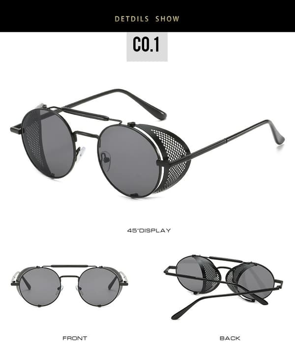 Mustat Good Omens Devil Crowley David Tennant Aurinkolasit Cosplay P