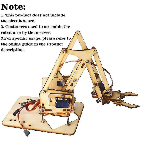 Robot Arm Kit DOF Wooden Robot