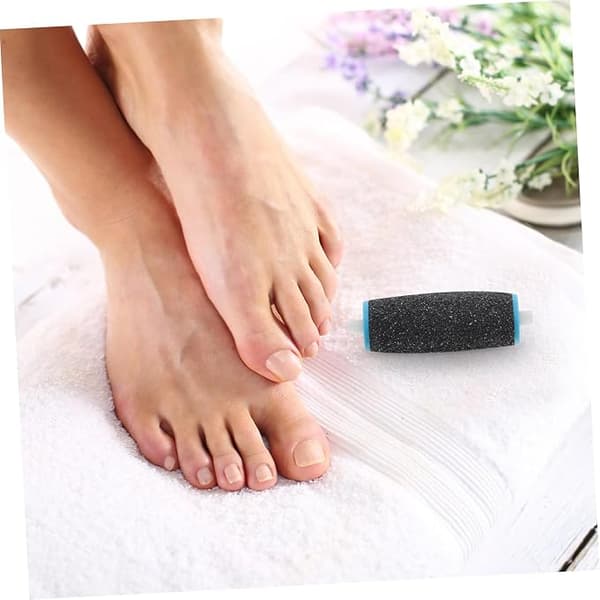 This electric pedicure tool comes with 10 replacement files and rollers to remove dead skin and gently exfoliate.