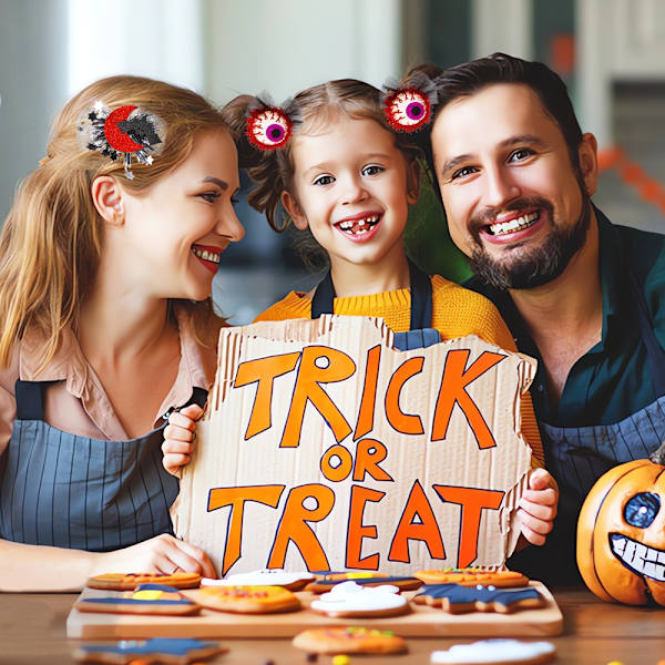 2 stk Halloween Hårklemmer Glitter Pandebånd, Græskar Spøgelse Hexehat Edderkoppespind Hårnåle Hårpynt Halloween Barrette