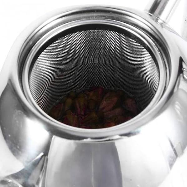 2l tekanne i rustfritt stål med tesil tekanne med teinfuser teservise tekanne infuser
