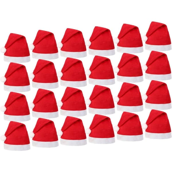 Julehat, julehat, julehat til voksne, blød plys julehat, klassisk julehat, julehat til voksne, julehat.