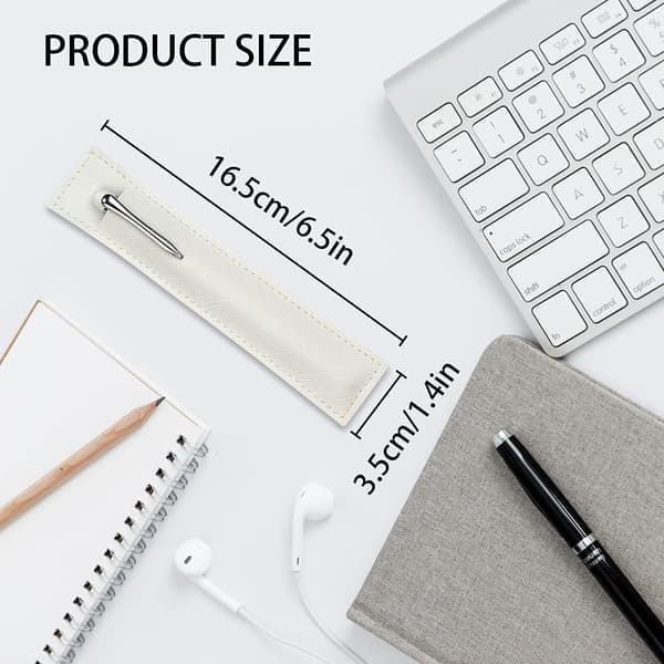 Leather pen case, protective case for fountain pen, stylus,