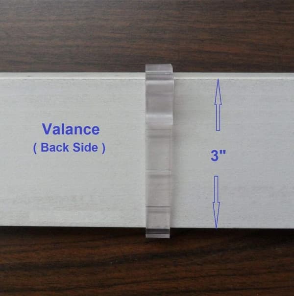 12 Pcs Hidden Valance Clips 3 Inch Wood Blind Replacement Holders Clear