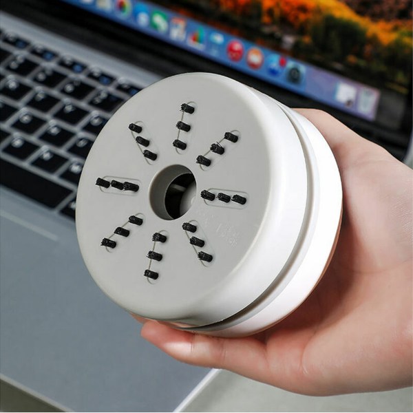 Mini-pöytäimuri USB-laturilla ja puhdistusharjalla toimistoon ja kotiin