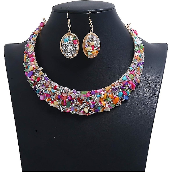 Rhinestone-kaulakoru Kultametalli Naisille Statement-kaulaukset Korut Asusteet Sarjat