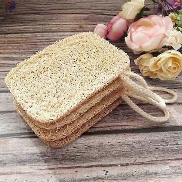Natural Loofah Sponge Dish Brush 6-pack Set for Kitchen Cleaning Eco-friendly