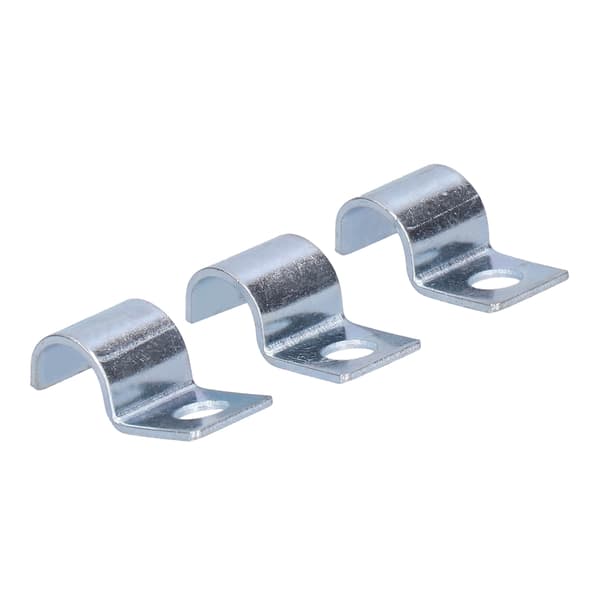 Enkelthuls slangeklemme 20 stk. Galvaniseret rustfrit stål til gummiringe 6mm