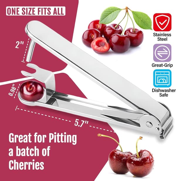 Stainless Steel Cherry Pitter, Red Date Press Model, Kitchen Tool, Fast Pitter, Convenient and Practical