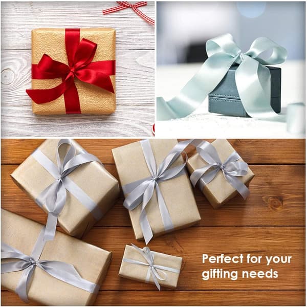 Double-Sided Satin Ribbon for Gift Wrapping and Crafts Red