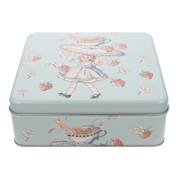 Large Jewelry Box Organizer Party Candy Serving Case Cute Tinplate Box Empty Cookie TinsAssorted Col