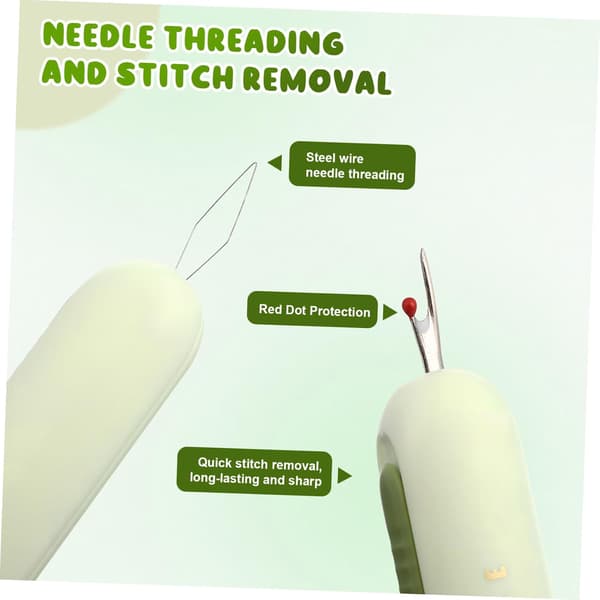 Needle Threader and Seam Ripper Threading Tool for Hand Sewing, Sewing Accessories for Embroidery and Craft Projects