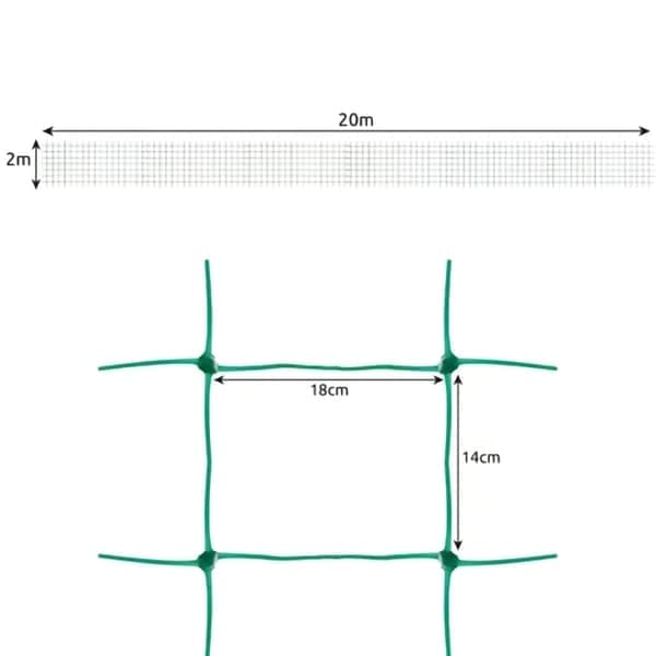 Plantegitter / Støttenett for planter - 2x20m