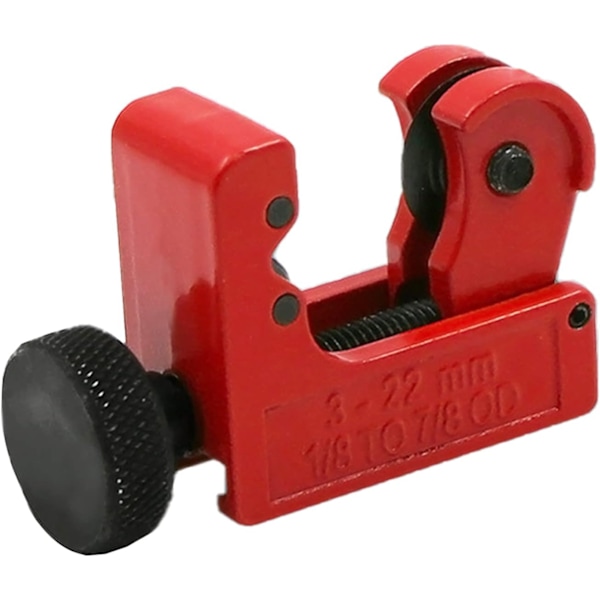 Mini Kobberrørsavskærer - Justerbar Mini Røravskærer til Tynd Rustfrit Stål til 1/8 tommer -7/8 tommer）/ (3-22 mm) OD Rør