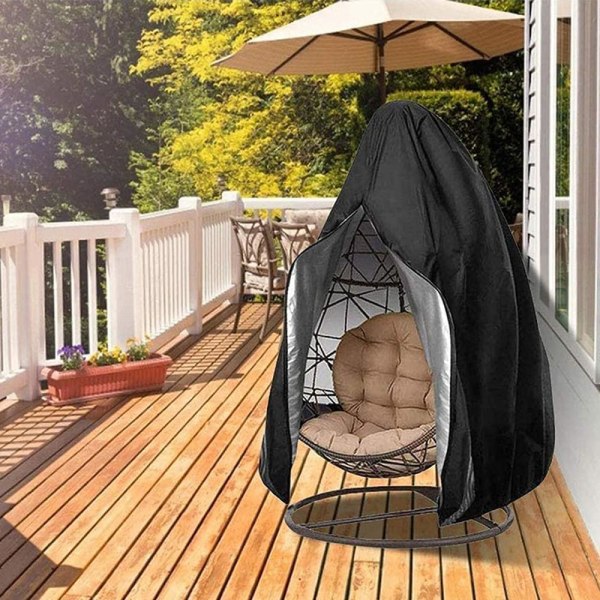 Swing Seat Cover Cover Uteplats Swing Cover（Silver 190 * 115 med dragkedja）
