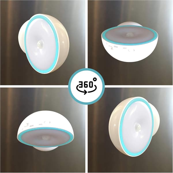 Bevegelsessensor Nattlampe [Batteridrevet] med roterende base fo