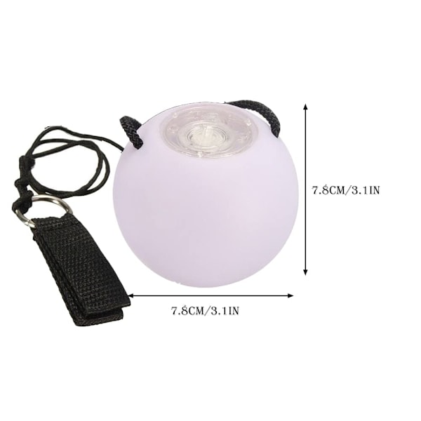 Blød Spindende Glow Poi til Begynderbørn og Professionel Regnbue Fade og Høj Strobe Spindende LED Glow Legetøj Lysende Bolde 2 stk