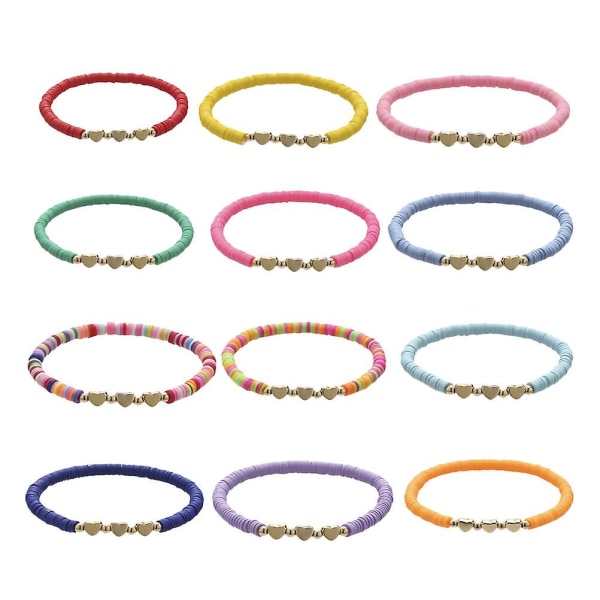 12 st Strandarmband Armband Kvinnor Justerbart Anklet Färgat Tråd Armband Estetiskt Armband Blandade Färger 5x0.4cm Assorted Color 5x0.4cm
