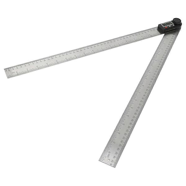 2-in-1 Electronic Digital Angle Gauge 0-360 Woodworking Ruler Multifunctional Protractor (500mm)