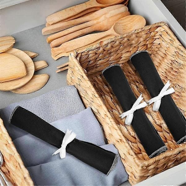Silverware Storage Bag, Silverware Storage Cloth, Felt Storage Bag for Tableware, Anti-Tarnish Silverware Protection Bag, ...