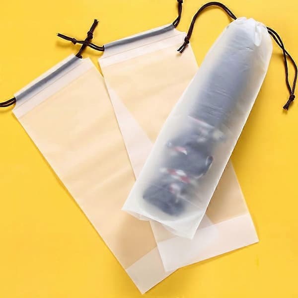 5 Pcs Umbrella Storage Bag Dustproof Drawstring Design Transparent Foldable Umbrella Holder for Outdoor Use