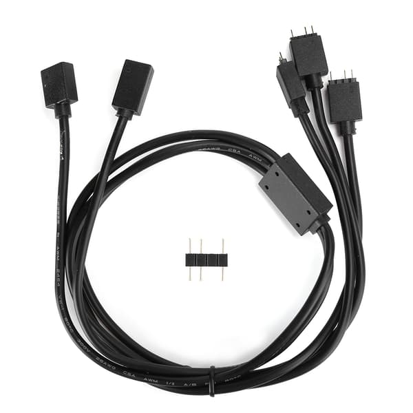 3PIN 5V ARGB Splitter Kabel Vifteadapter Kabel LED Strip Koblingskabel WireARGB 1-til-3
