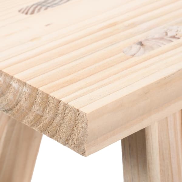 Small Wooden Stool Cute Step Stool 24 x 15 x 22 cm Wood Material Retro