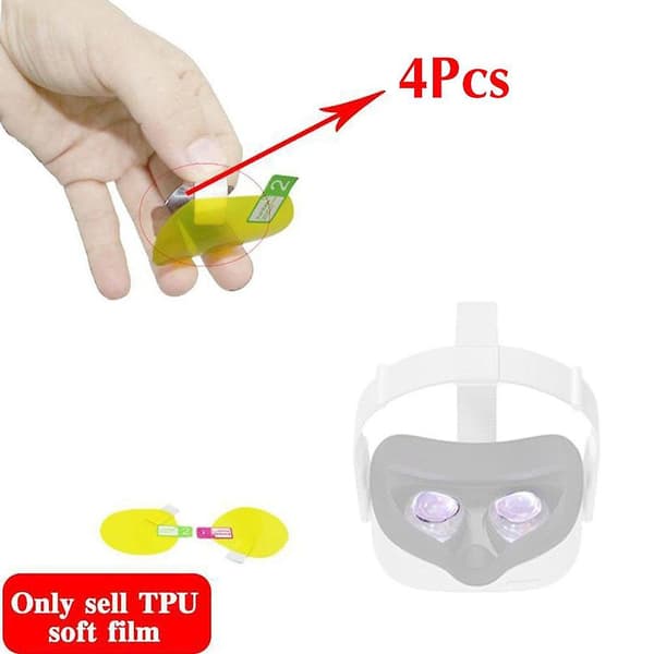 Lens Protector for Meta Quest 3 VR Glasses, Anti-Scratch Protective Film, 4-pack