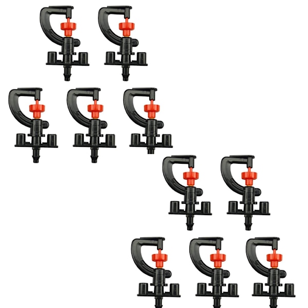 10 stk Justerbare Sprinklerhoveder Mikro Tåge Havevanding Dyser Mikro Vandings Drypper Dyser Vand Tåge Mikro Have Spray