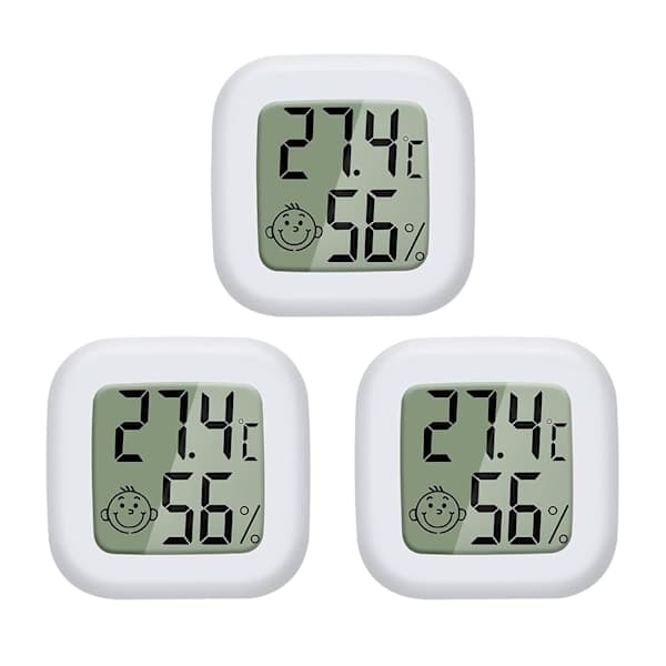 Mini LCD Digitalt Innendørs Termometer Hygrometer -50℃~70℃ 10%~99% RH Egnet
