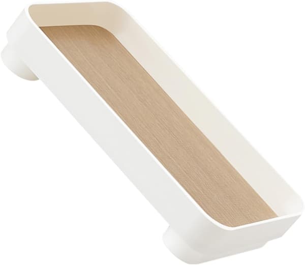 Træåre Rektangulær Smykkebakke Opbevaringsboks, Diverse Organizer til Toiletbord og Skrivebord, Parfume Makeup Displayholder