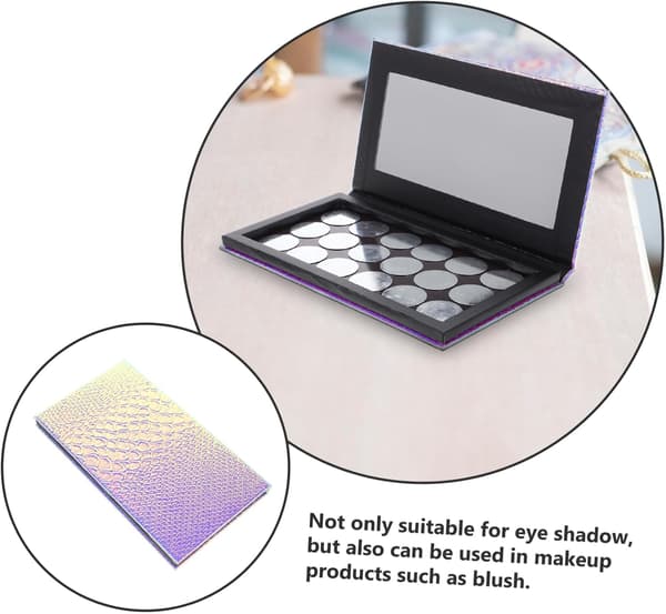 Empty Eyeshadow Palette Slots Makeup Palette Makeup Storage Container Refillable Eyeshadow Box Blush Organizer