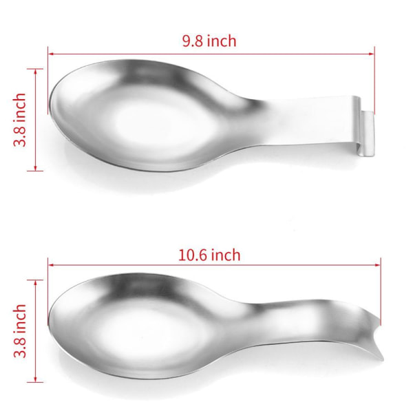 1 styck (tungsten) Rostfritt Stål Skedstöd, Skedredskapshållare, Skedstöd, Multifunktionellt Skedstöd, för Köksbänken Spishäll