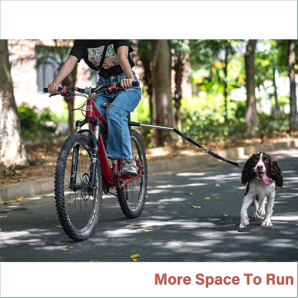Optrækkelig hundecykelsnor, håndfri cykelsnor til kæledyrshunde