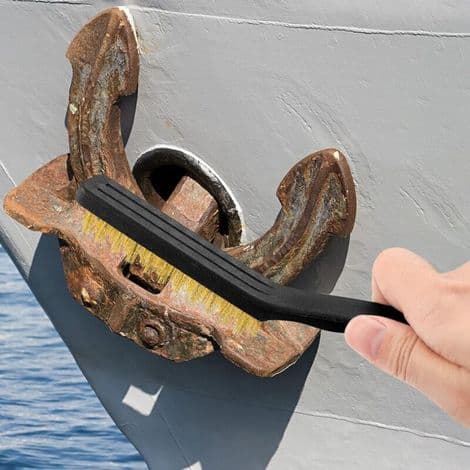 6-delt metalbørstesæt til rustfjernelse, nylon- og kobbertrådsbørster, malingsrensebørster til svejsning, mod slagger og rust - 7/9 tommer