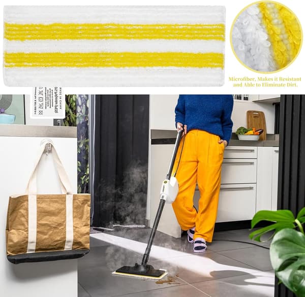 4-pack påfyllningar för Kärcher EasyFix ångmoppdynor, påfyllningssats, för Kärcher EasyFix SC 2, SC 3, SC 4, SC 5 mikrofiberduk (4 dukar)