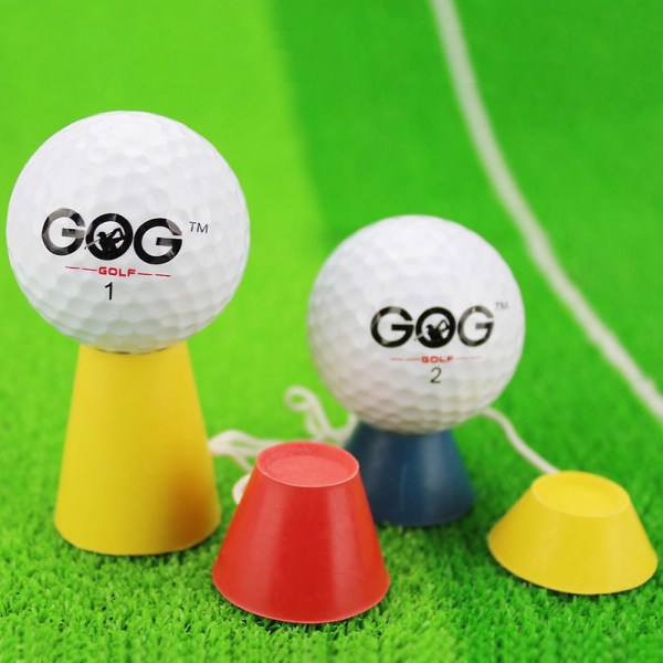 Golf Tees 4 i 1 Ulike Høyder Golf Vinter Gummi Tee Med Tau Golf Ball Holder