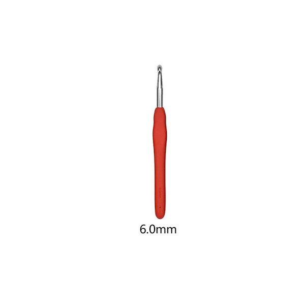 20 Størrelser Heklenålsett 6mm Heklenålsett, DIY Heklenål Mykt Håndtak