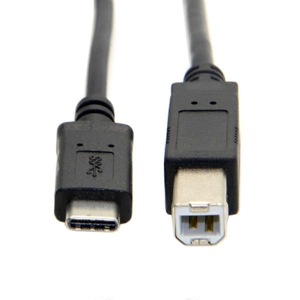 USB-C USB 3.1 Typ C Hane till USB 2.0 B Typ Hane Datakabel för Mobiltelefon & Macbook &