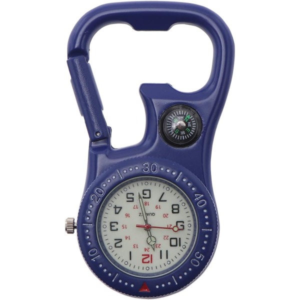 Watch Clip Watch med kompasåbner til bjergbestigningssport (blå)