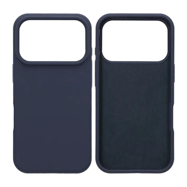 Mobile Case Soft Silicone for iPhone 17 Pro - Dark Blue Blå blue