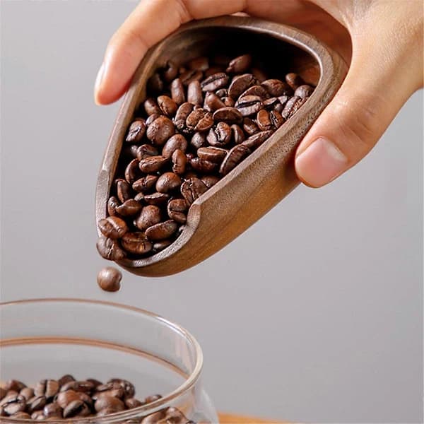 2 Pcs Coffee Bean Dosing Cup Weigh Coffee Bean Container Wooden Weigh Container Coffee Scoop Coffee As Shown