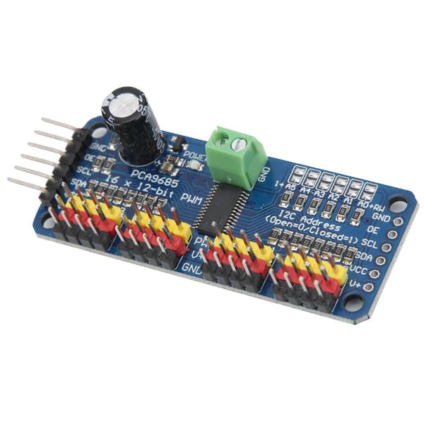 PWM Servo Driver 16-kanals motorstyringskortmodul IIC-interface PCA9685 til robot