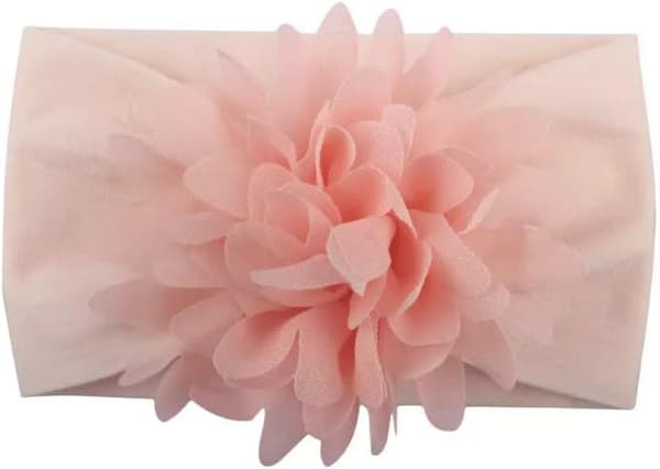 6 st Babyflicka Elastiska Hårband 6 Blomfärger (nyfödd)