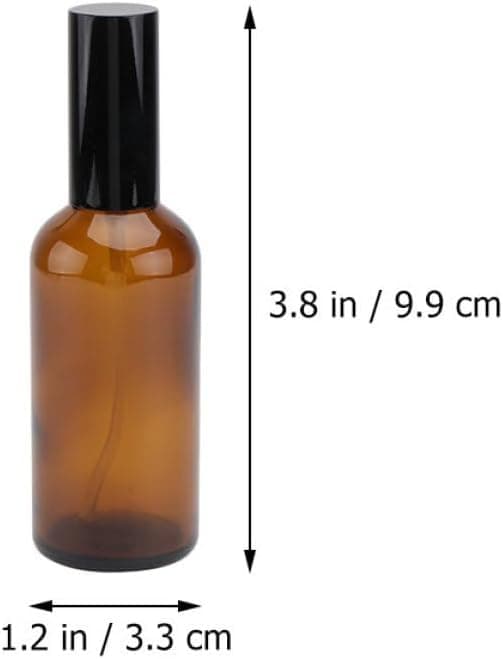 30 ml bruna parfymsprayflaskor i glas 5 st läckagesäkra påfyllningsbara provbehållare för rese-eterisk oljelotiondispenser
