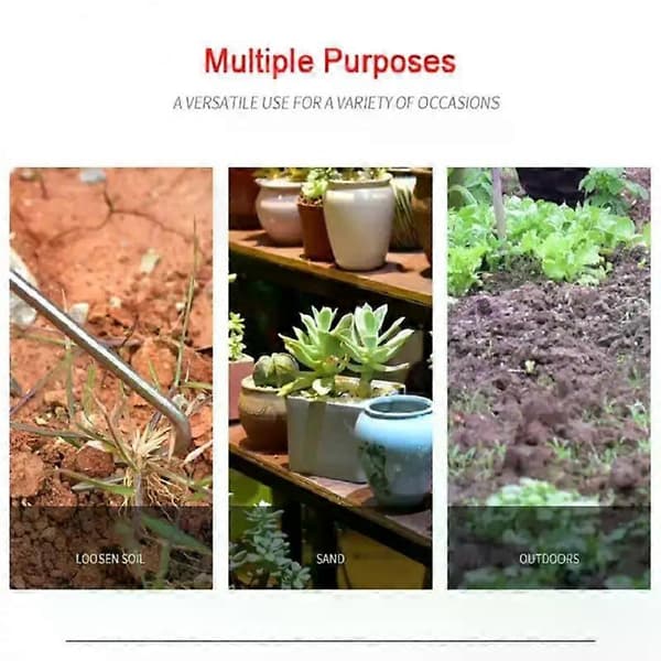 Wooden Handle Single-Claw Root Hook Efficient Weeding High-Quality Root Puller Garden Hand Tool Bonsai Loosening Hook Durable